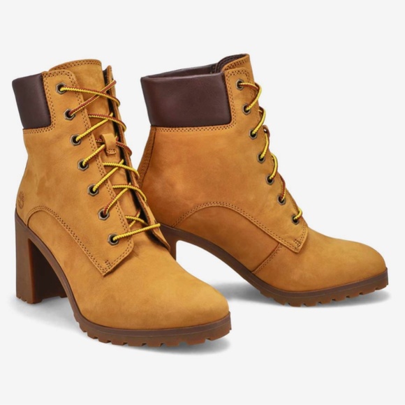 🆕 Timberland Allington Heel 6" wheat boot Sz 7.5 - Picture 5 of 16